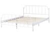 Metal EU King Size Bed White MAURESSAC_902746