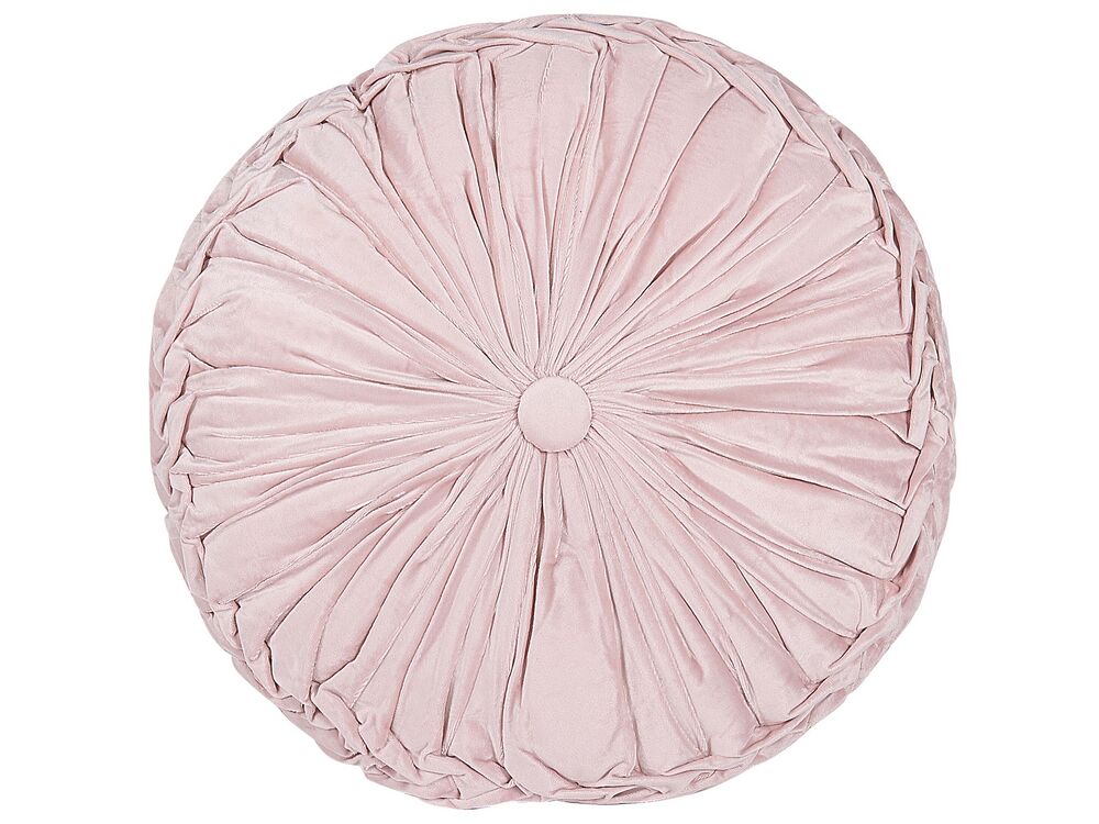 Cojín decorativo UDALA 40 x 40 cm Rosa Liso