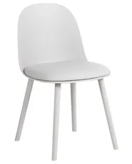 Set of 2 Dining Chairs ANKENY Faux Leather Light Grey_1107555