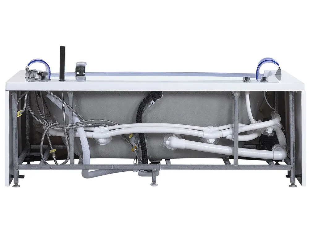 Corner Hot Tub with LED FUERTE 1750 x 850 mm White_717872