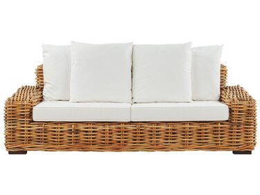 Divano da giardino posti FORLI Rattan Naturale