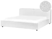 Bed Boucle LINARDS 180 x 200 cm (EU Super King) White_933733
