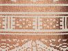 Almofada decorativa de algodão com padrão geométrico cobre 50 x 50 cm OUJDA_831099