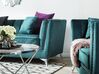 3-istuttava sohva samettinen sinivihreä GAULA_706370