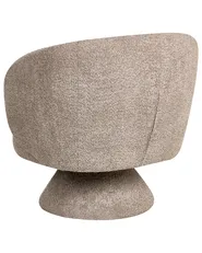 Poltrona girevole LIEKSA Bouclé Beige_980995