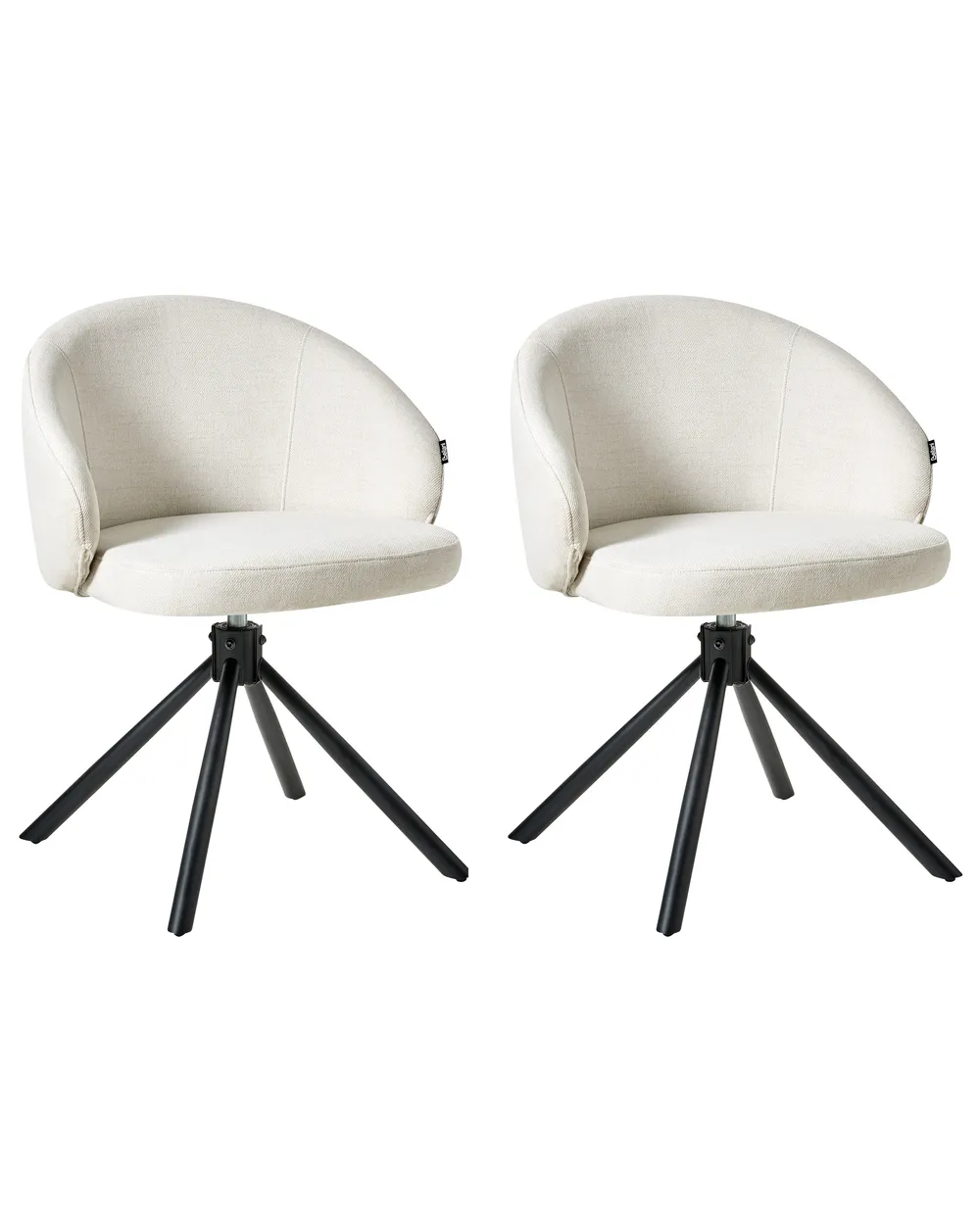 Juego De 2 Sillas De Comedor Giratorias, Sillas De Salón De Tela Sherpa Con Reposabrazos Estilo Moderno Gris