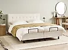 Adjustable Bed Boucle DUKE 180 x 200 cm (EU Super King) Off-White