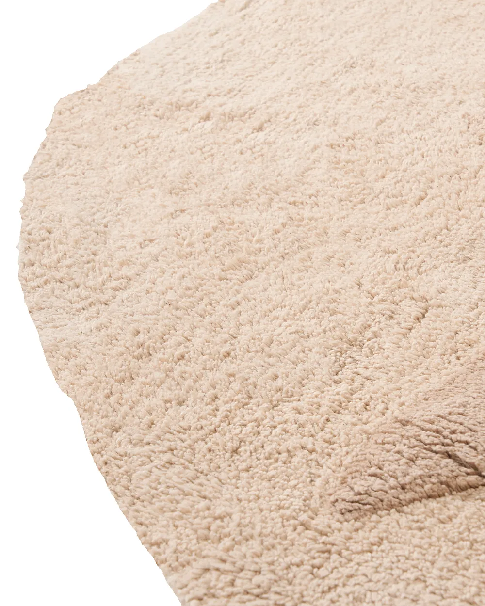 Kinderteppich IRINGAL  Hellbeige ø 120 cm Baumwolle_1155019