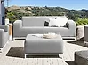 Garden Sofa 2 Seater ROVIGO Light Grey