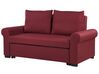 Fabric Sofa Bed Burgundy SILDA_789626