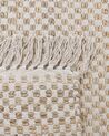 Teppich beige 80 x 150 cm kariertes Muster Kurzflor zweiseitig ZERDALI_807276