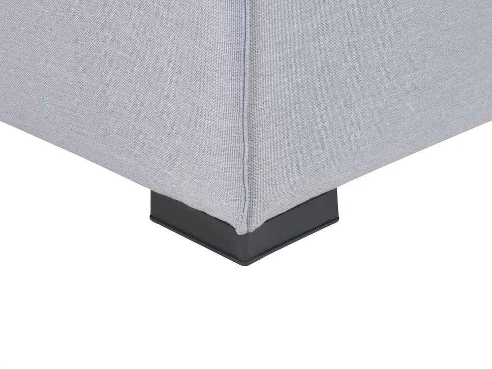 Garden Sofa with Ottoman 4 Seater AREZZO Modular Light Grey_867566