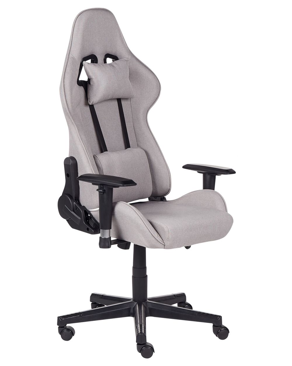 Light grey gaming chair top