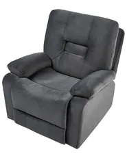 Electric Recliner Chair BERGEN  Velvet Dark Grey_1071159