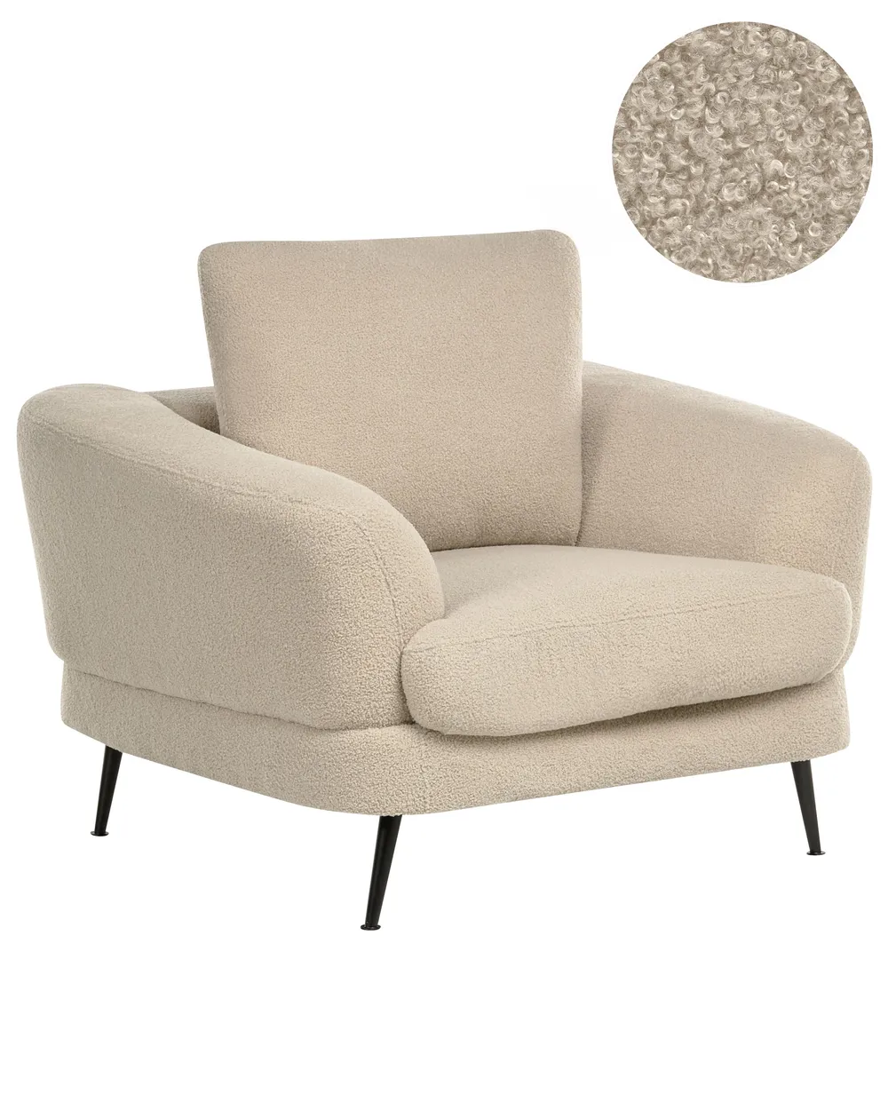 Fotel KJAER Boucle Jasnobeżowy