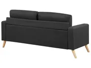 Sofa 2 Seater KALMAR Fabric Black_755634