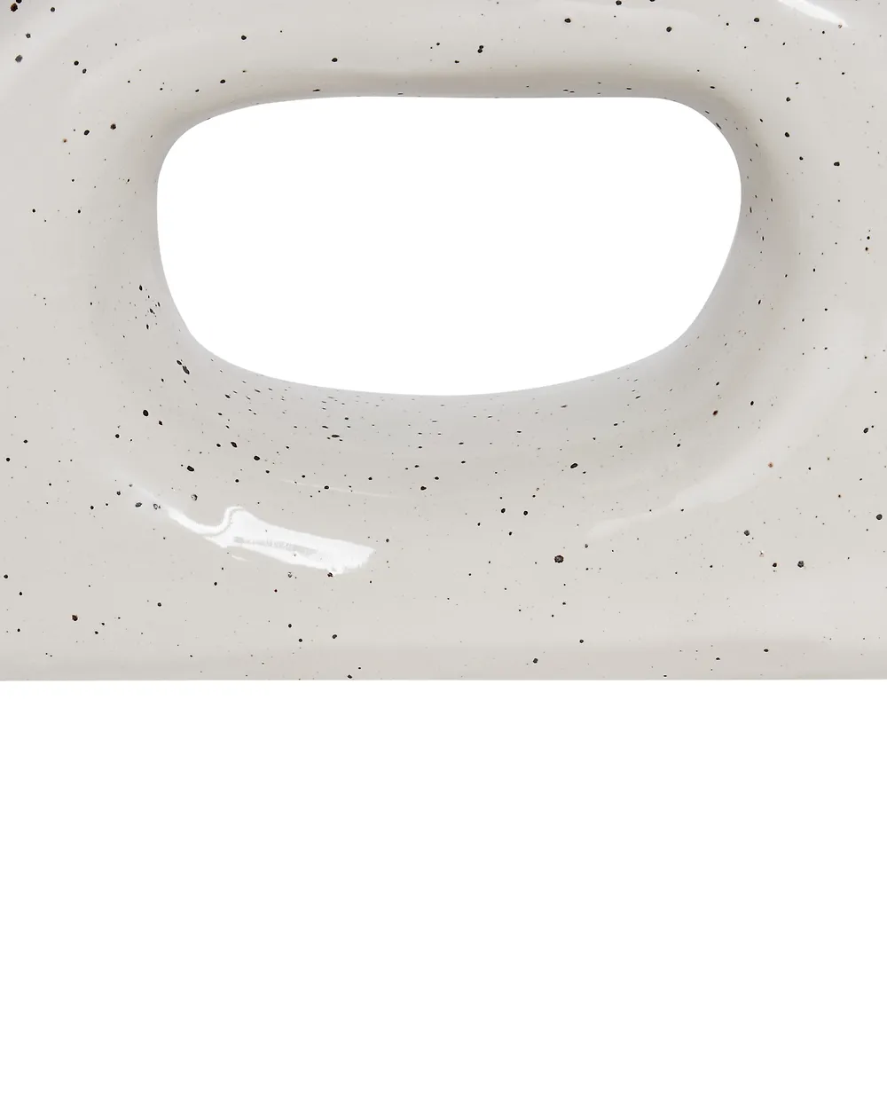 Váza na kvety MOONEYE 19 cm Kamenina Krémová biela_935235