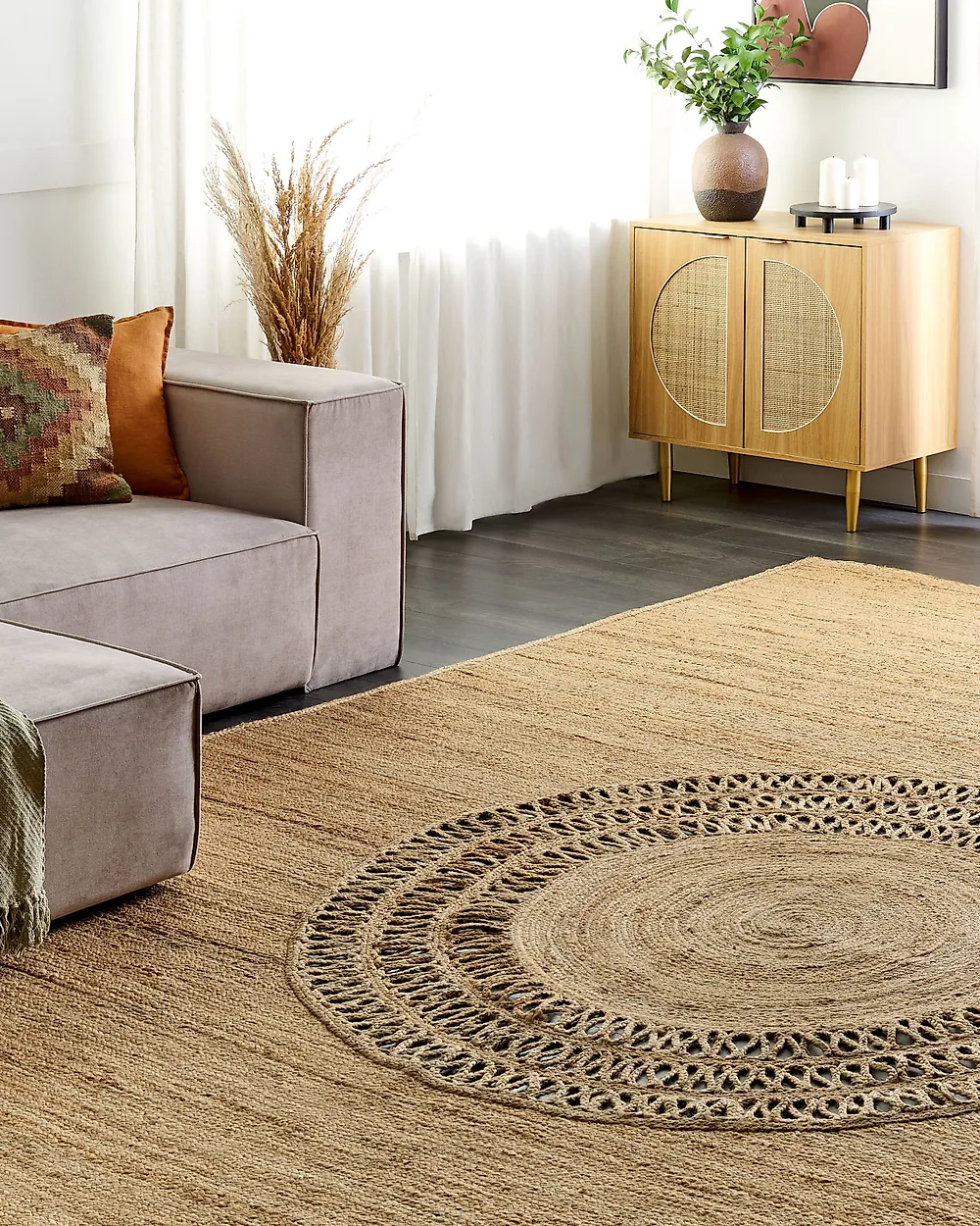 Teppich BOGAZOREN Beige 160 x 230 cm Jute_1182700