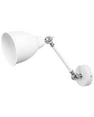 Set di 2 lampade da parete MISSISSIPPI Regolabile Metallo Bianco_770787