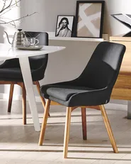Set of 2 Dining Chairs MELFORT Black_799999