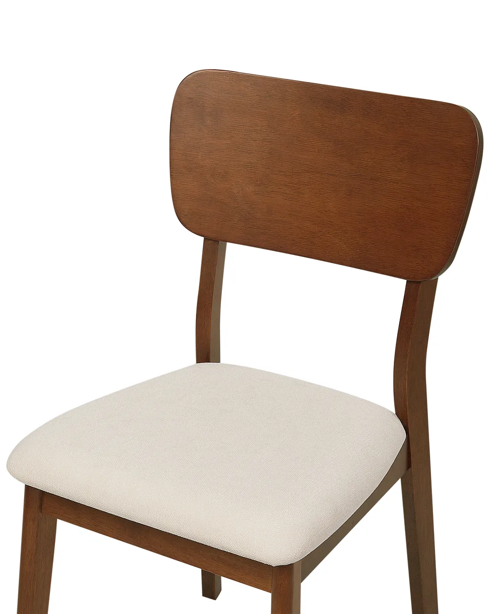 Set di 2 sedie da pranzo MINIER Legno Marrone scuro/Beige_926536