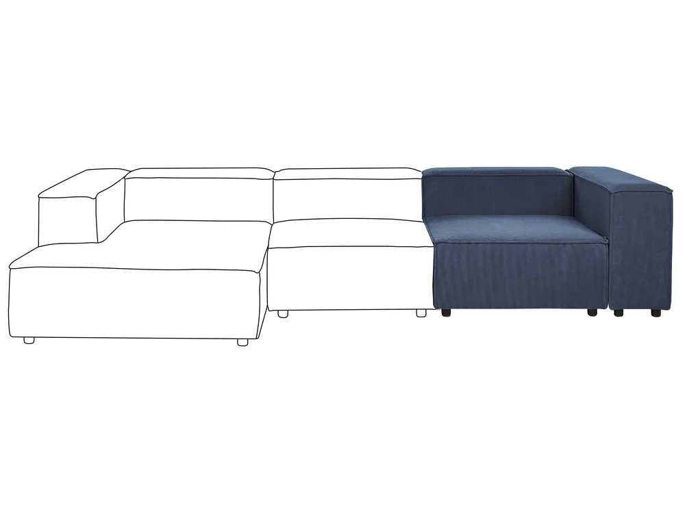 Corner Seat ARDAL Corduroy Dark Blue Left Hand_1008644