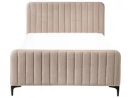 Letto Bouclé LUNAN 120 x 200 cm Beige_1025646