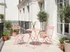 Bistro Set Folding FIORI Metal Coral