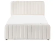 Ottoman Bed LUNAN Boucle White 120 x 200 cm (EU Small Double)_1048278