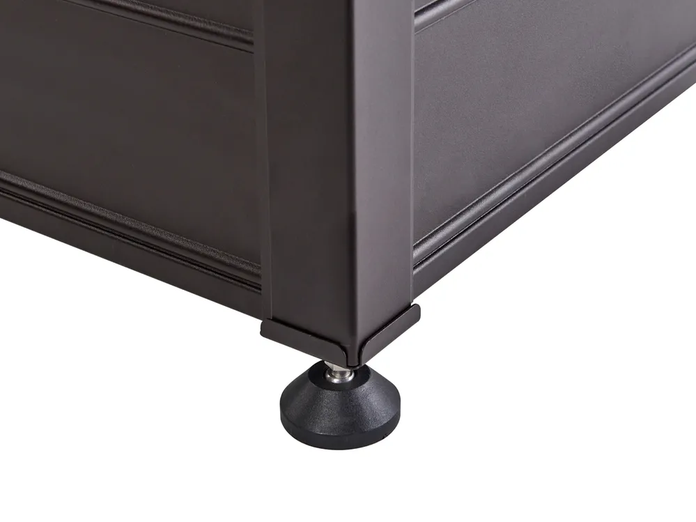 Skrzynia ogrodowa CAMPALTO 123 cm 60 cm Metal Ciemnobrązowy_937899