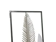 Dekoracja ścienna Liść NIOBIUM Metal 90 cm Srebrny_791879