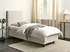 Bett verstellbar Stoff DUKE II 80 x 200 cm Hellbeige