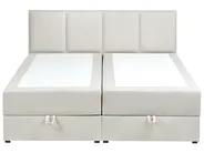 Divan Bed with Storage BARONET Fabric Off-White 160 x 200 cm (EU King Size)_1004502