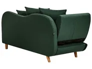 Chaise longue versione sinistra MERI con contenitore Lino sintetico Verde_937760