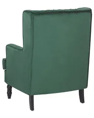 Poltrona SANDSET con poggiapiedi Velluto Verde scuro_776392