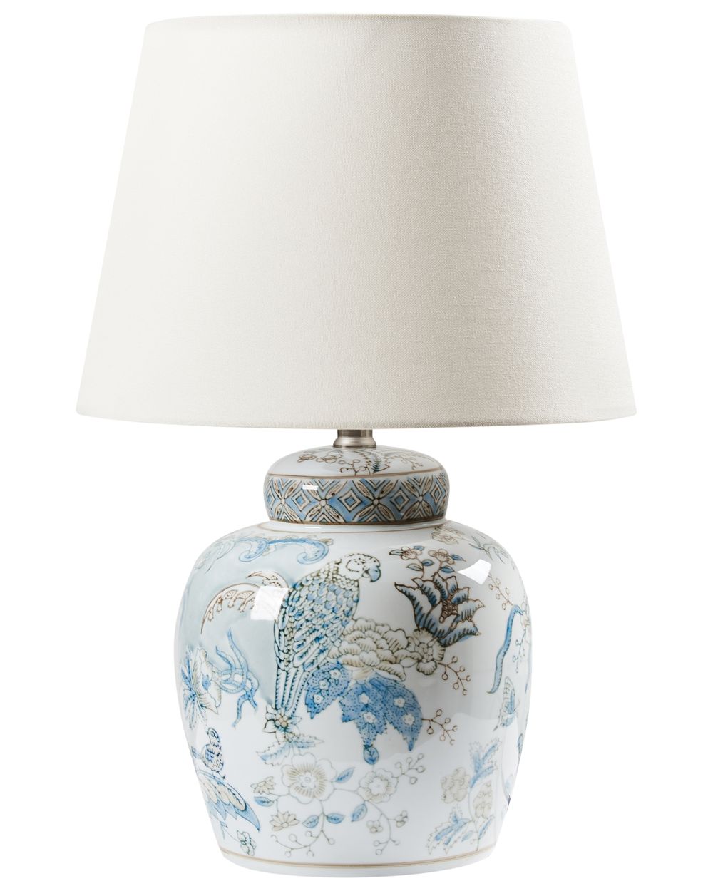 Table Lamp JAMAPA Porcelain White/ Blue