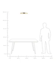 Lampadario a LED ATARAN Metallo Oro_824574