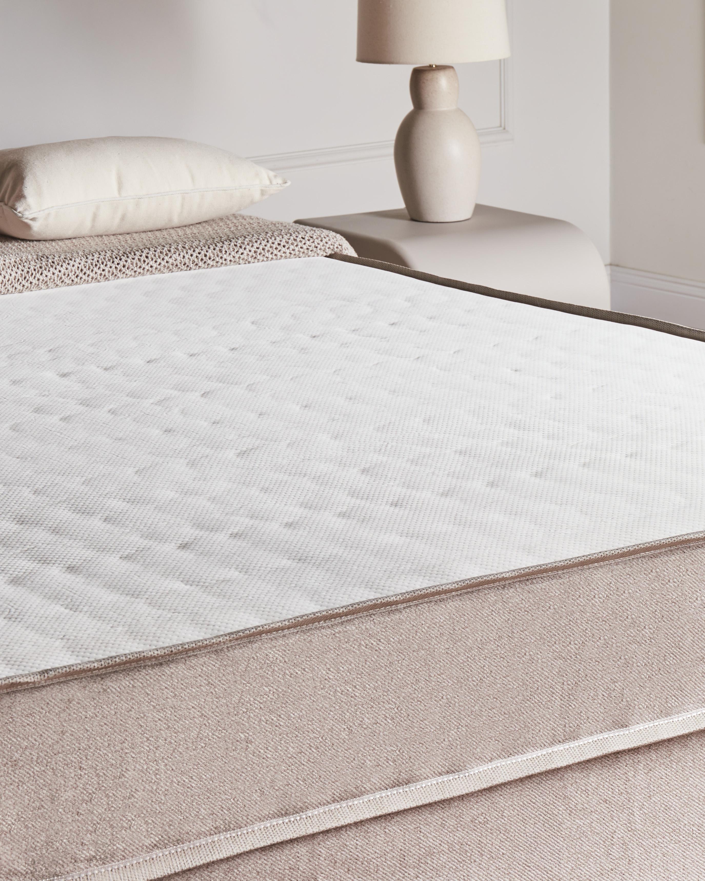 Divan Bed Fabric COUNTESS 90 x 200 cm (EU Single) Beige_1054204