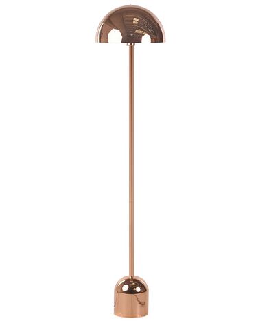 Stehlampe Metall kupferfarben 158 cm rund MACASIA