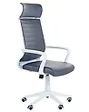 Silla de oficina LEADER Piel sintética Gris