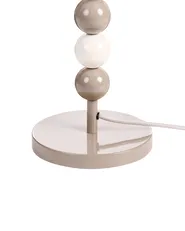 Table Lamp LOKY Metal White/ Beige_1067626