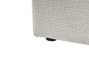Bett mit Stauraum ohne Kopfteil DINAN Stoff Cremeweiß 120 x 200 cm_1187494