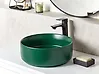Countertop Basin GUDAR ⌀ 370 mm Ceramic Dark Green