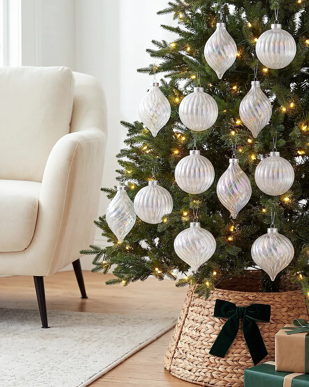 Conjunto de 21 bolas de Navidad NORTHWIND Vidrio Transparente