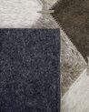 Cowhide Area Rug Grey and Brown 140 x 200 cm BANAZ_764630