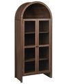 Glass Display Cabinet GLENWOOD 79 cm Dark Brown