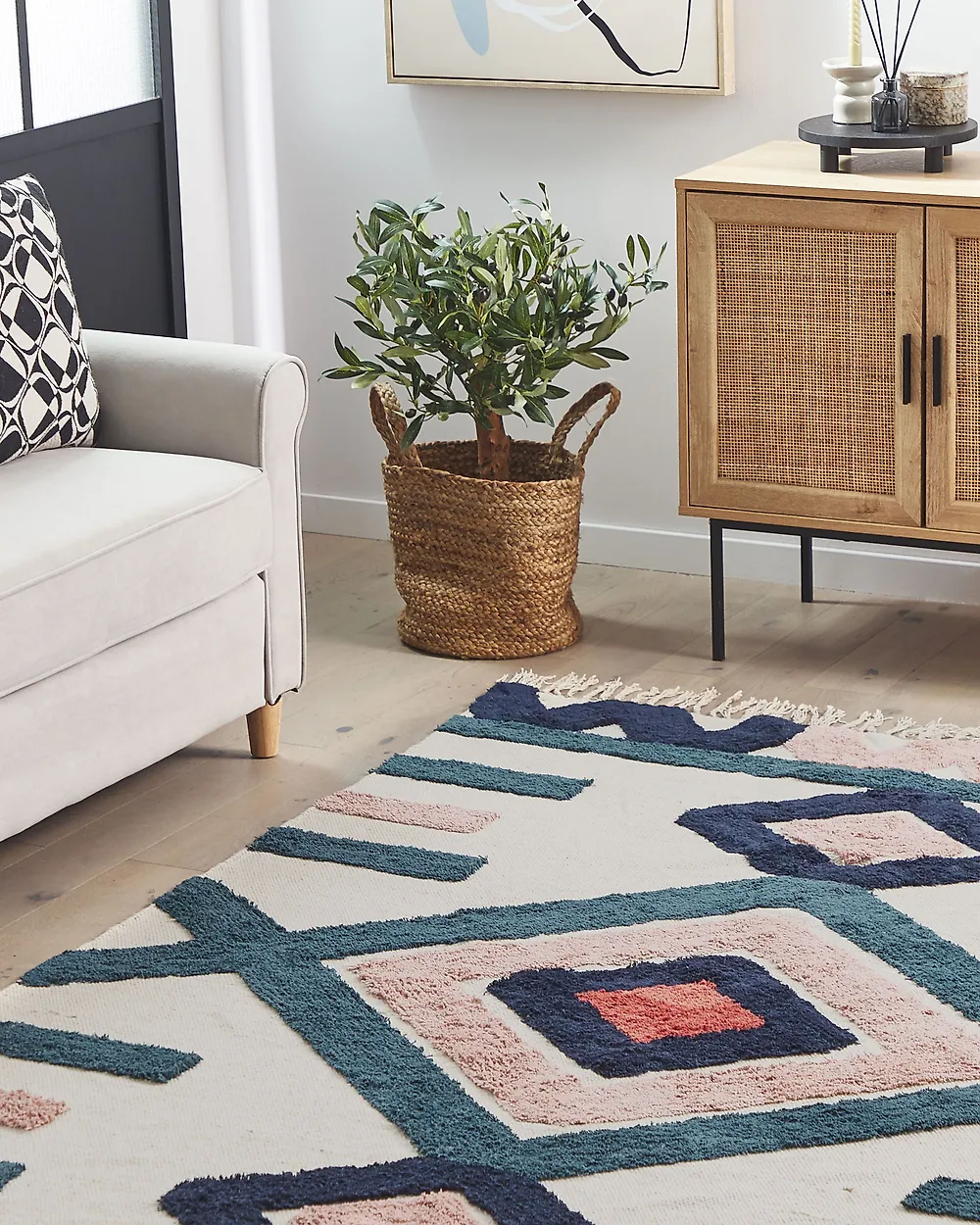 Tapis KOZLU Multicolore 160 x 230 cm Coton_1179773