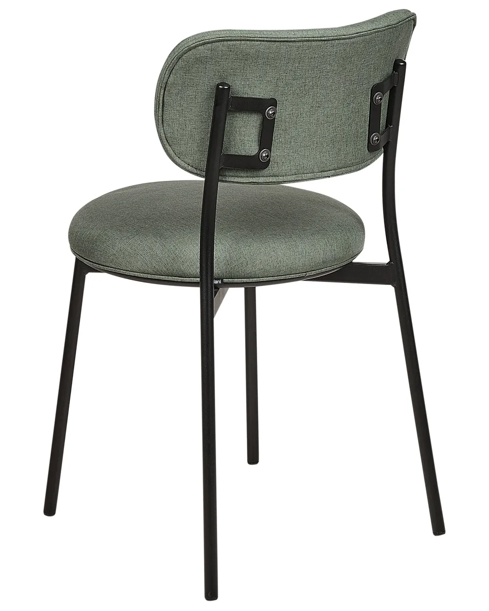 Set di 2 sedie da pranzo CASEY Tessuto Verde scuro_884563
