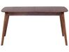 Rozkládací jídelní stůl 150/190 x 90 cm tmavé dřevo MADOX_766516