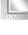 Specchio da parete argento 60 x 90 cm PABU_773200